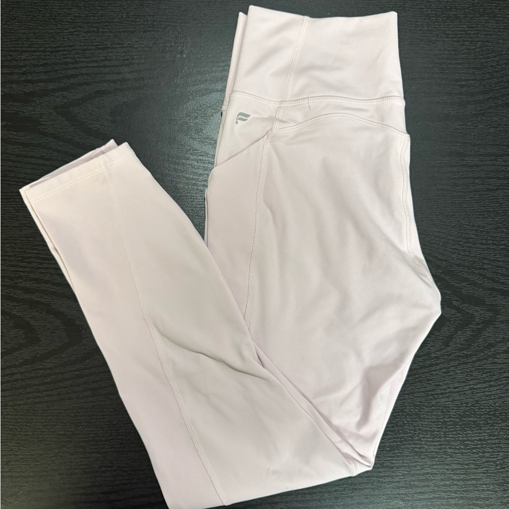 Fabletics Pureluxe High Waisted Light Pink Leggings